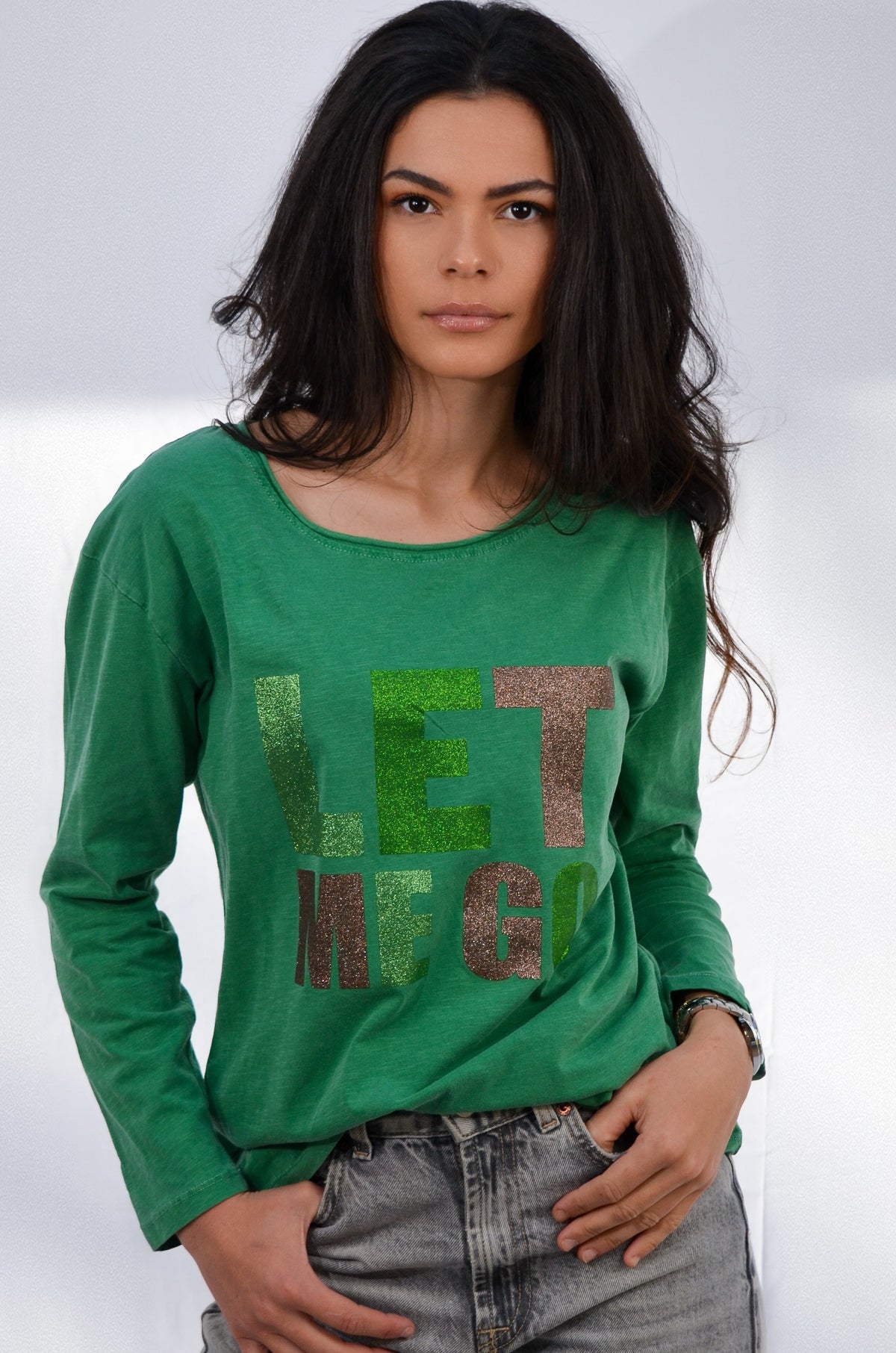 Joyce Let me go T-shirt manches longues