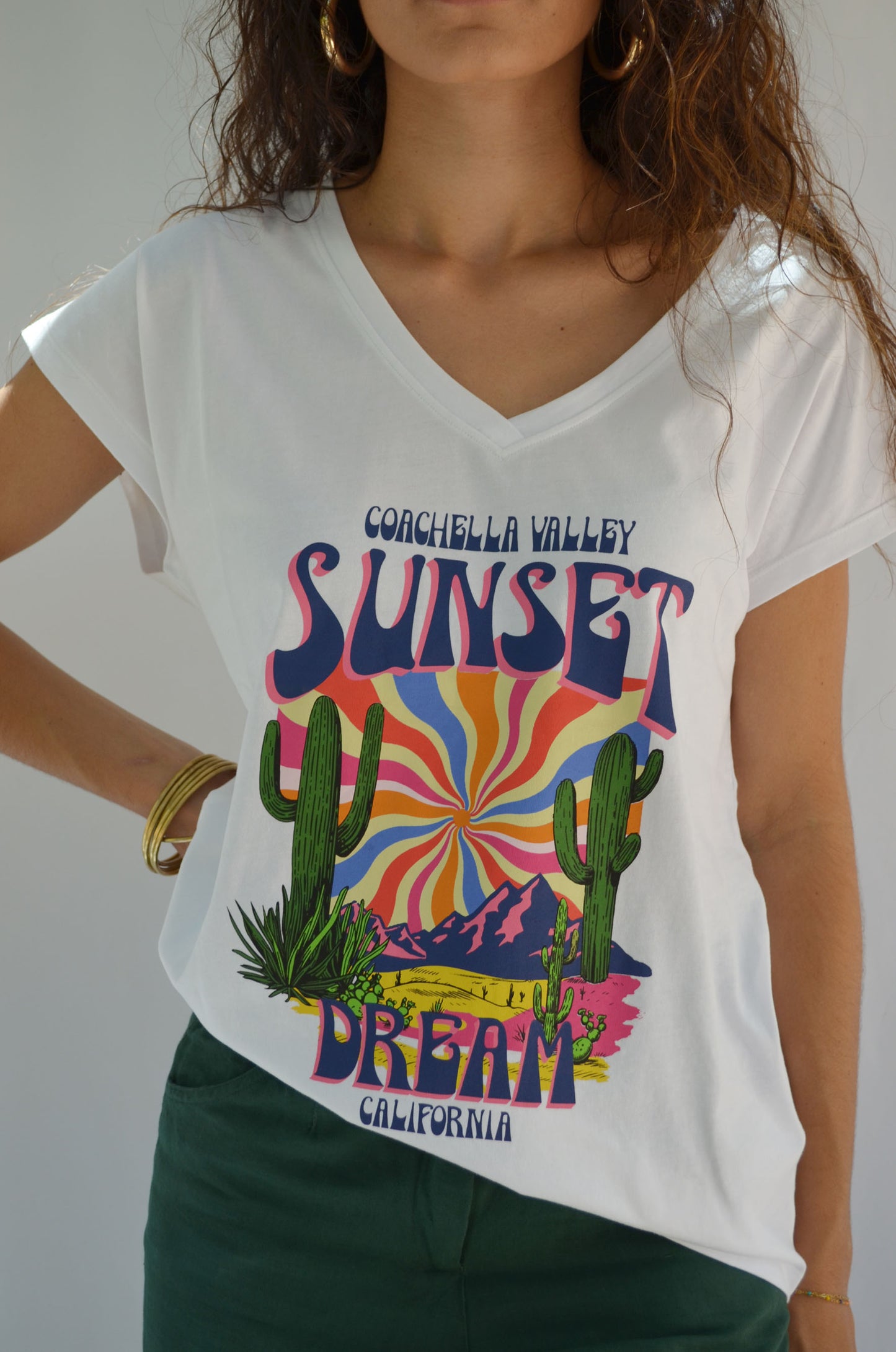 T-shirt VEGA Sunset WHITE