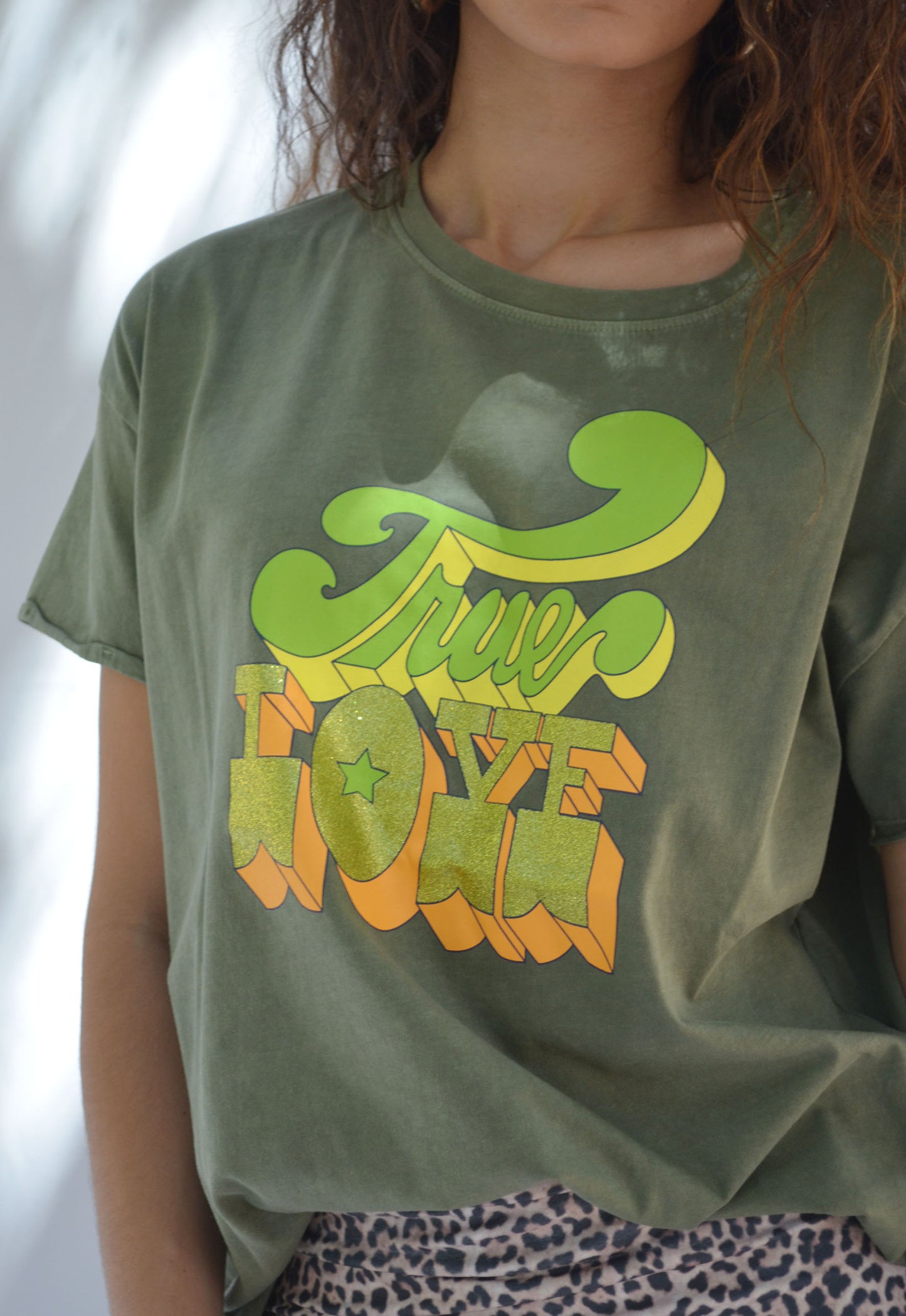 T-shirt JANIS True Love KAKI
