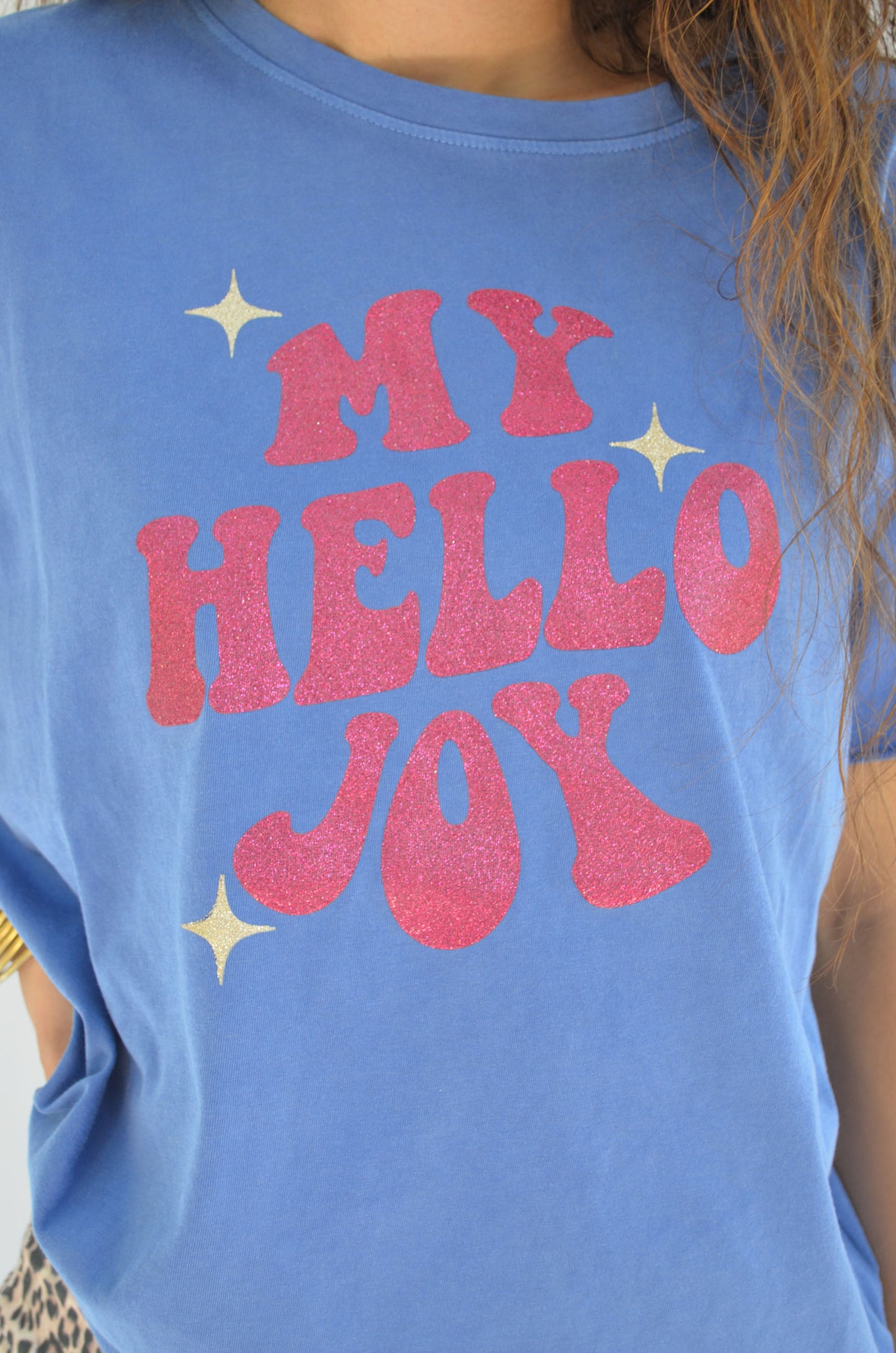T-shirt JANIS My Hello Joy BLEU ROI
