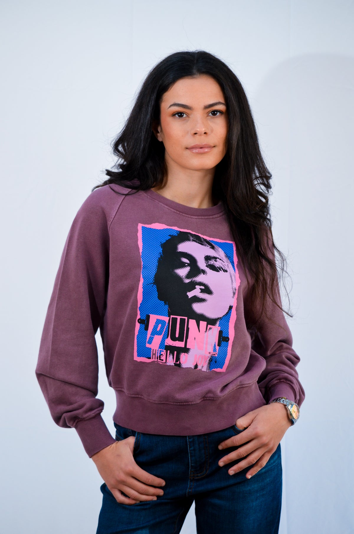 Mary Punk Sweat Burgundi
