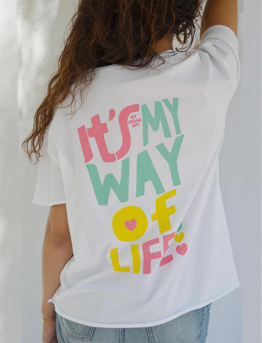 T-shirt JANIS Way of Life WHITE