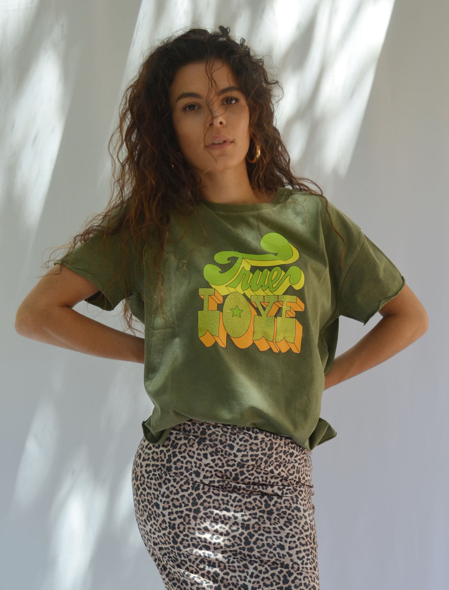T-shirt JANIS True Love KAKI