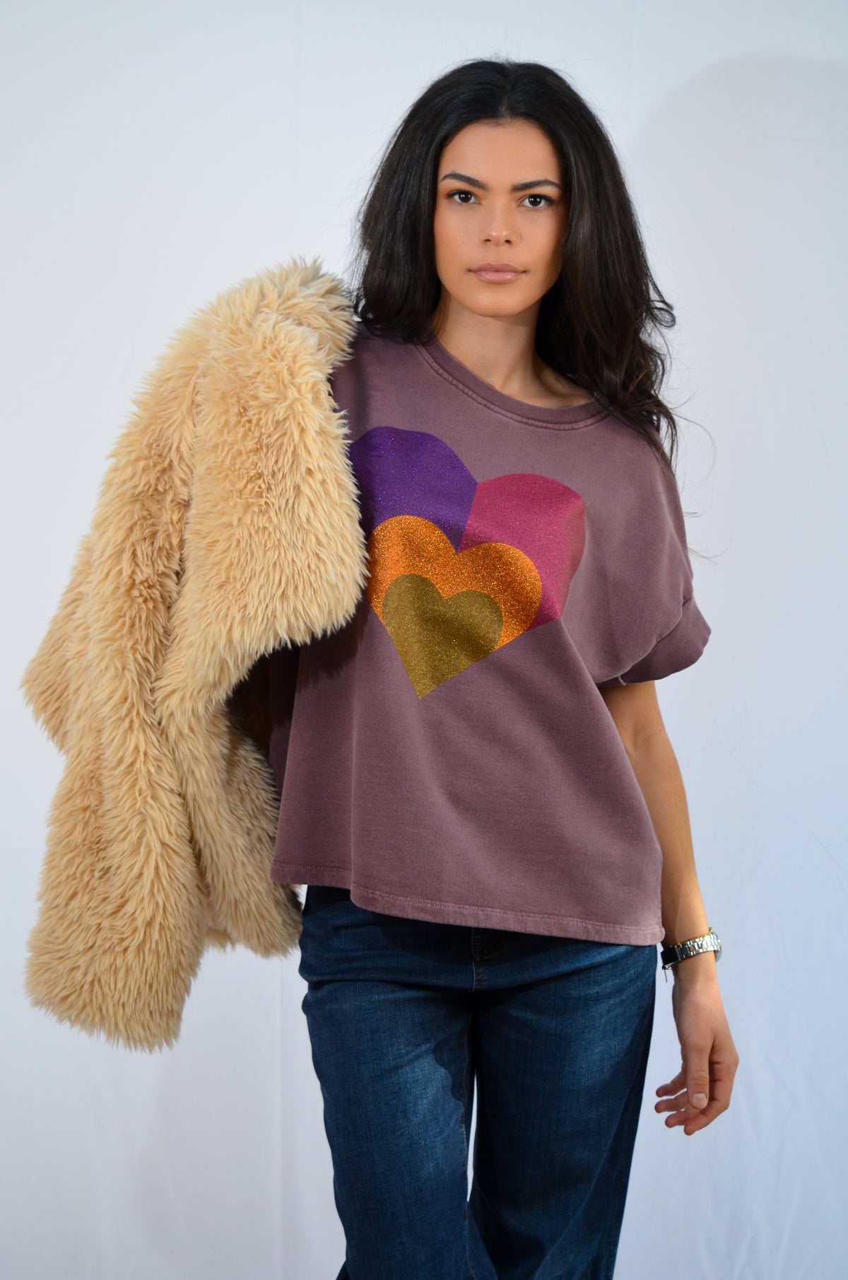 Mila Softness Sweat Burgundi