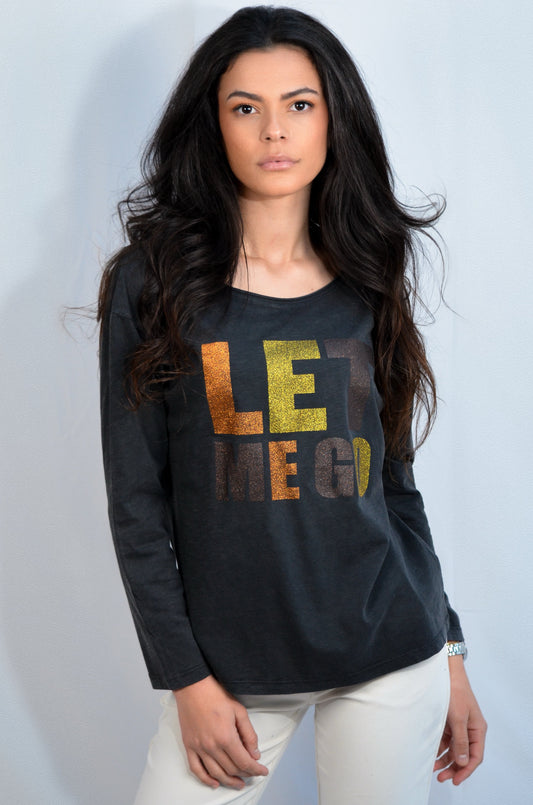 Joyce Let me go T-shirt manches longues