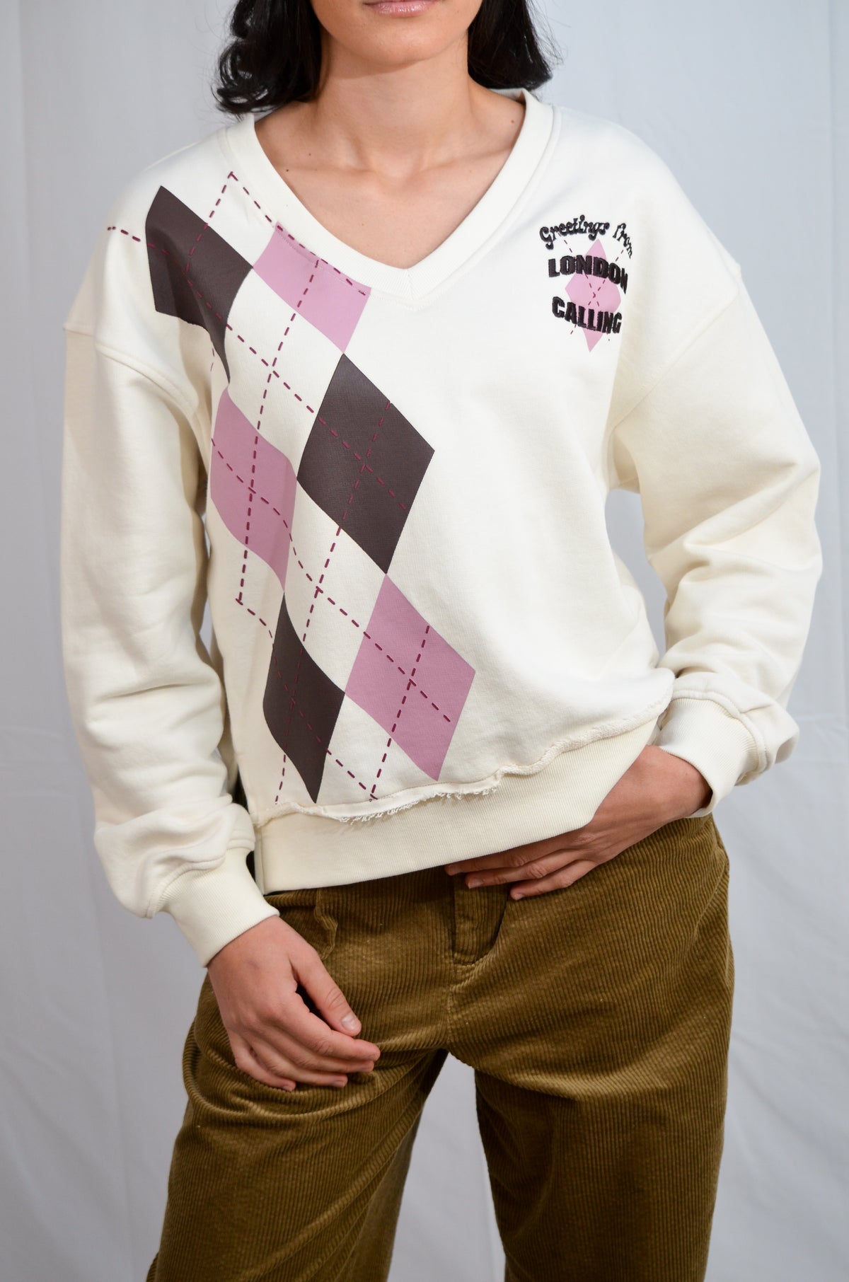 Kate Preppy sweat écru