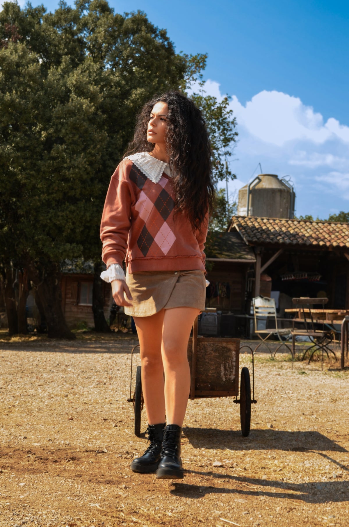 Kate Preppy Cognac Sweat