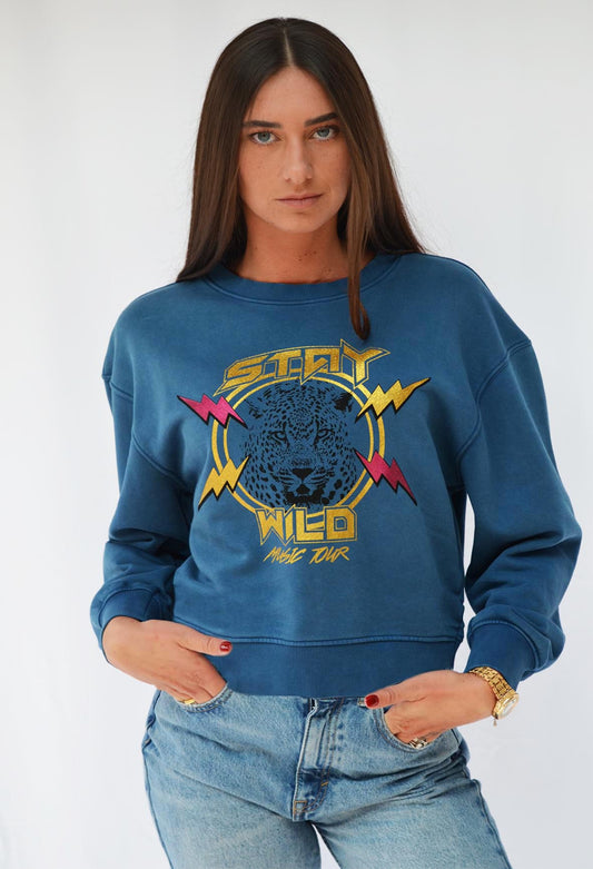 Sweat ANNA Stay Wild DARK BLUE