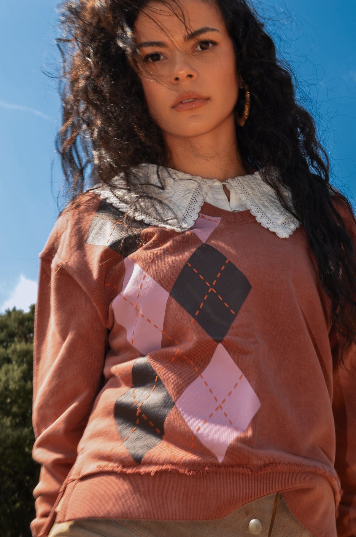 Kate Preppy Cognac Sweat