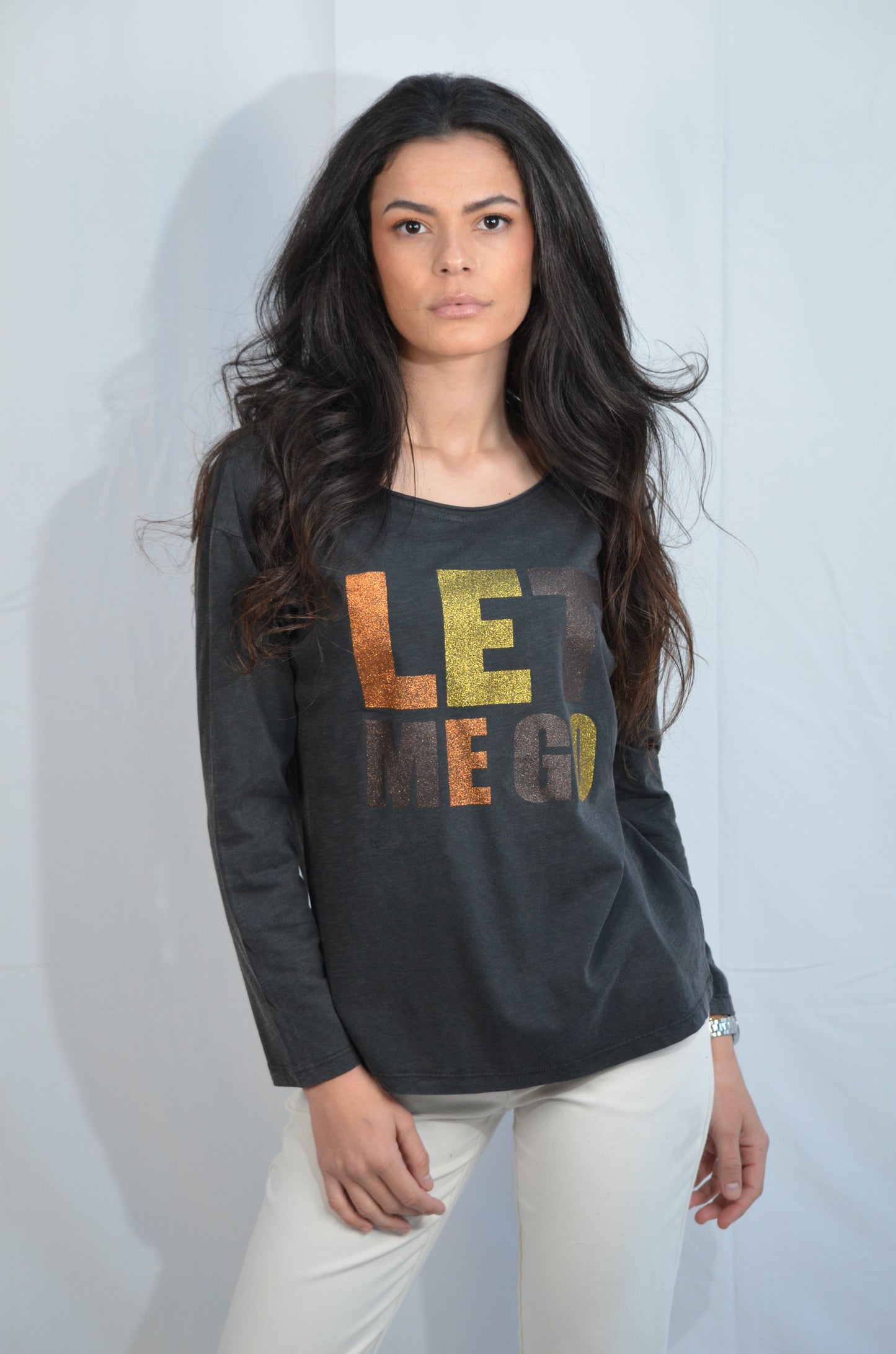 Joyce Let me go T-shirt manches longues