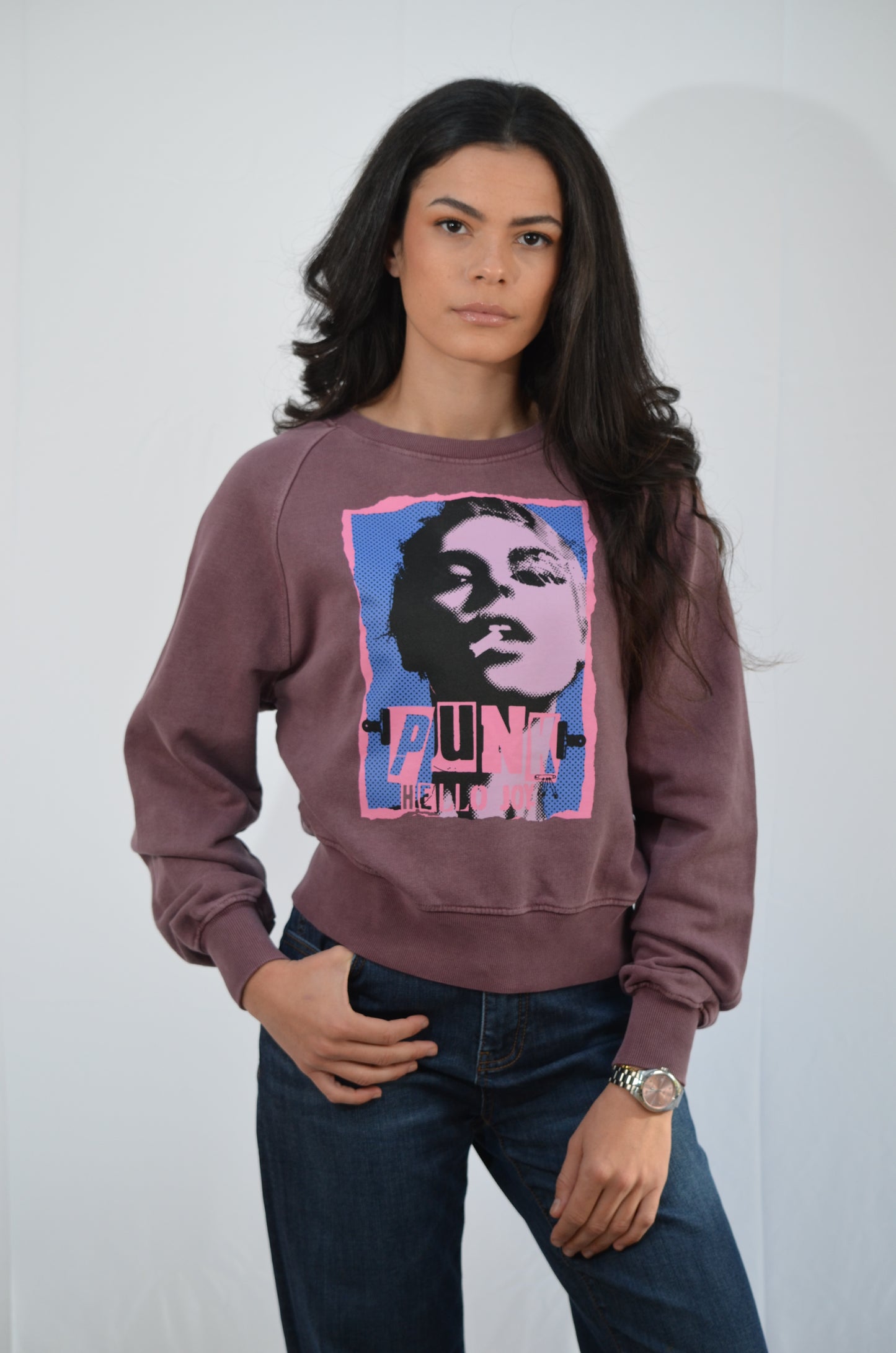 Mary Punk Sweat Burgundi