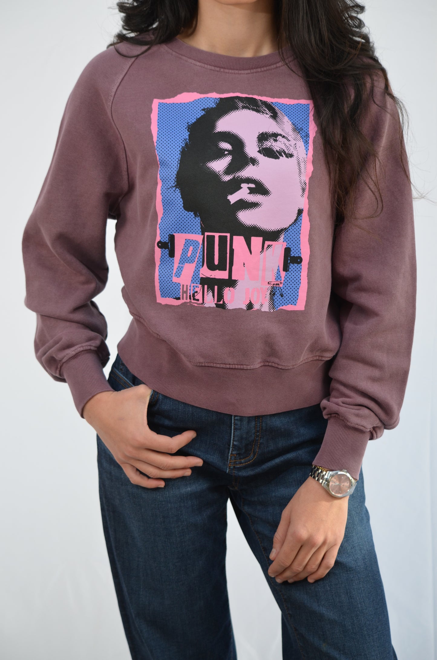 Mary Punk Sweat Burgundi