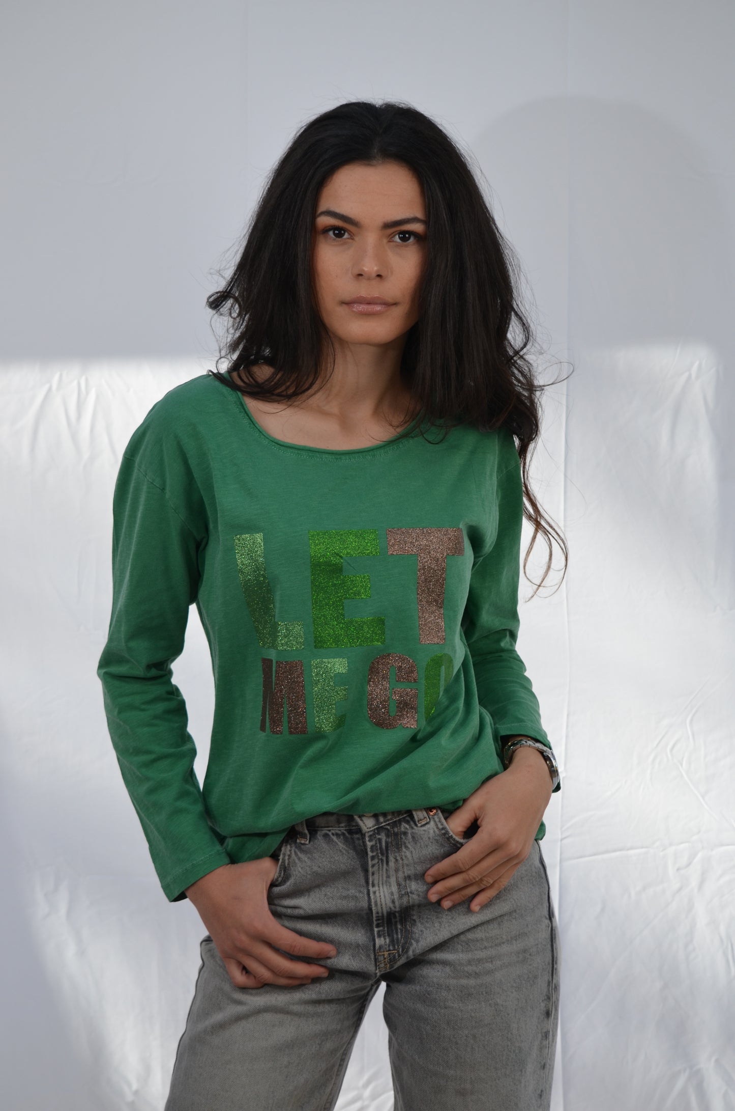 Joyce Let me go T-shirt manches longues