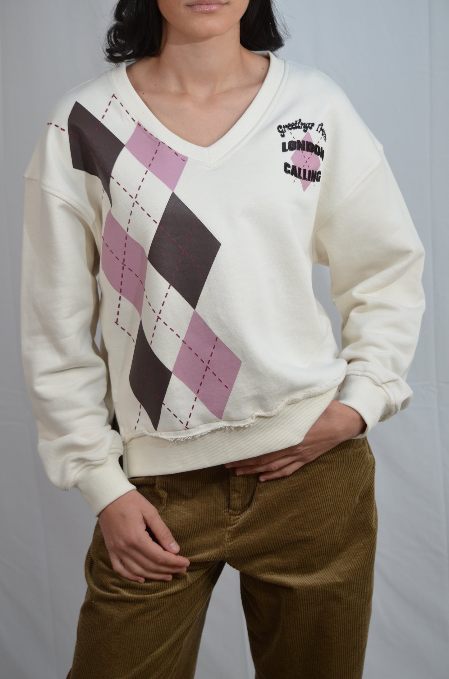 Kate Preppy sweat écru