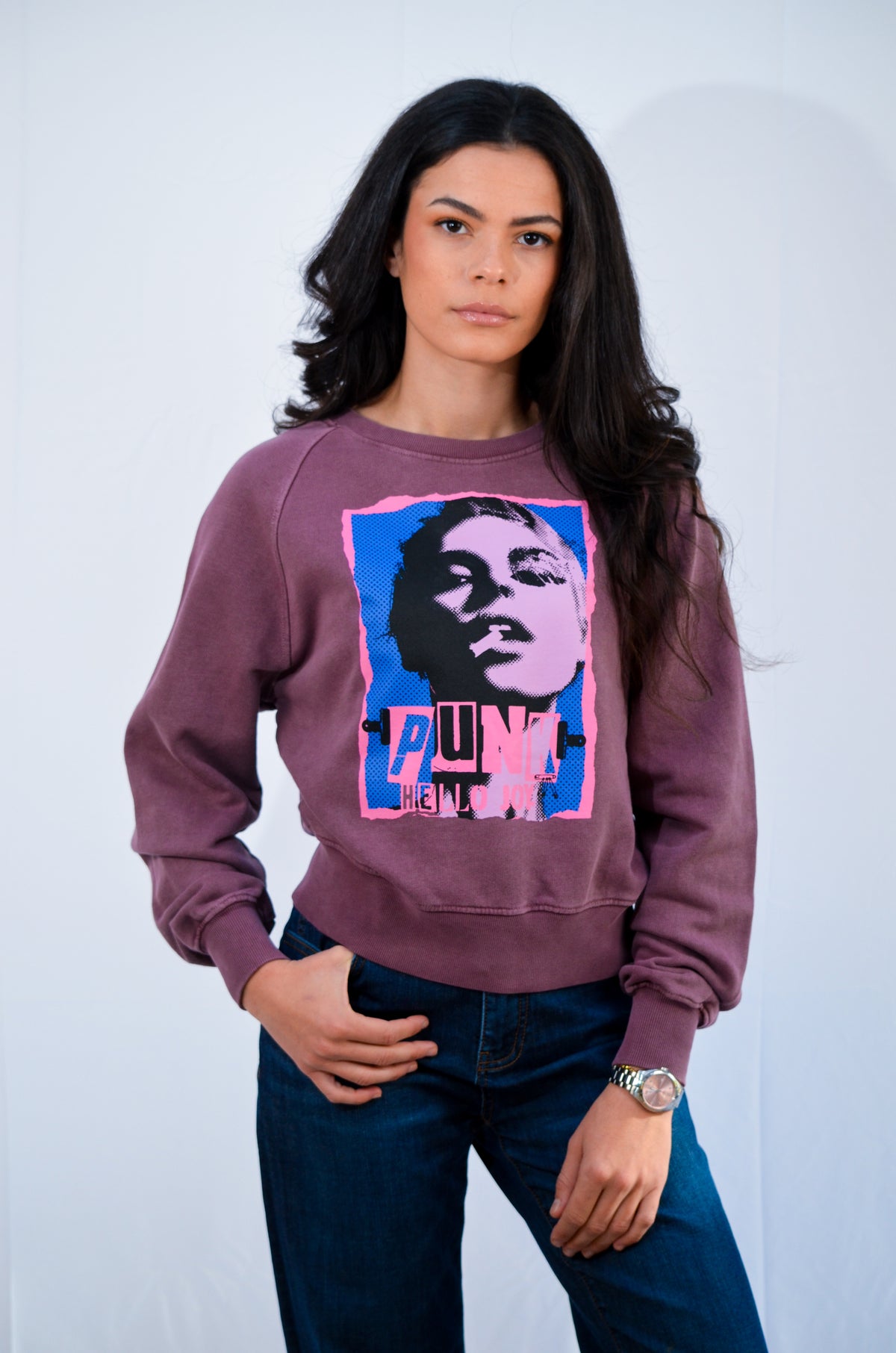 Mary Punk Sweat Burgundi