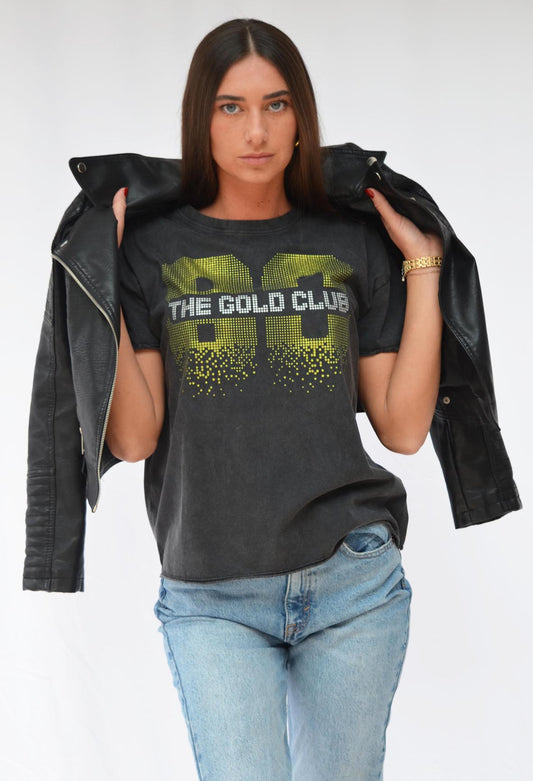 T-shirt JANIS Gold Club BLACK