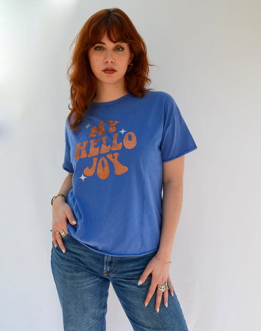 T-shirt JANIS My Hello Joy Bleu