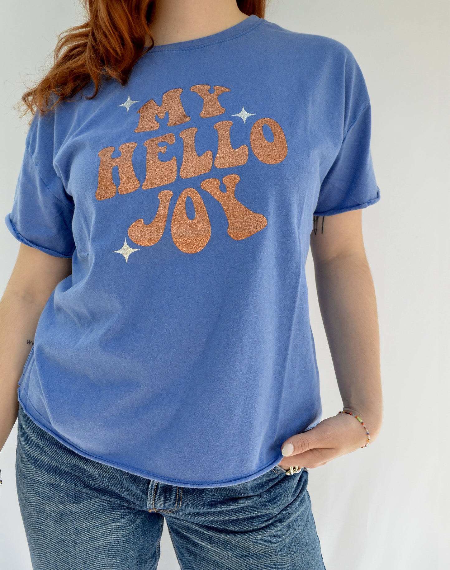 T-shirt JANIS My Hello Joy Bleu