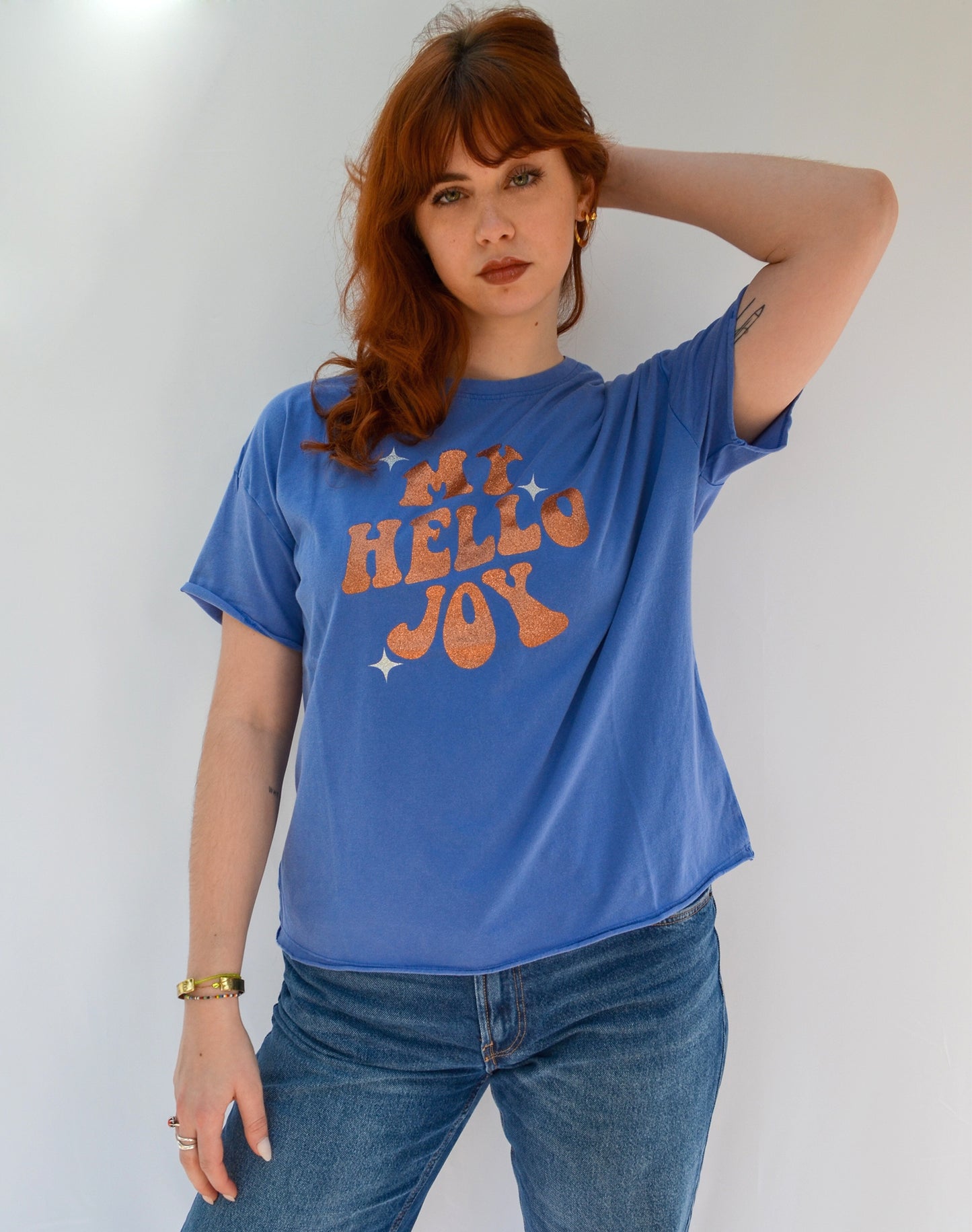 T-shirt JANIS My Hello Joy Bleu