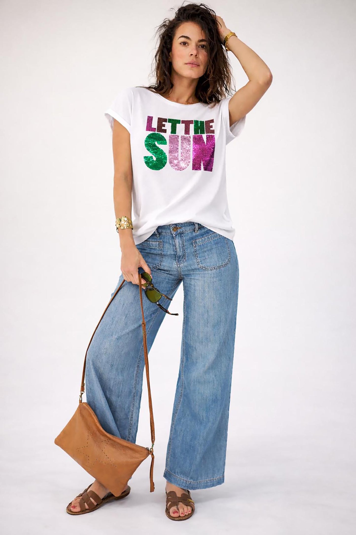 T-shirt TESS Let the Sun SEQUINS