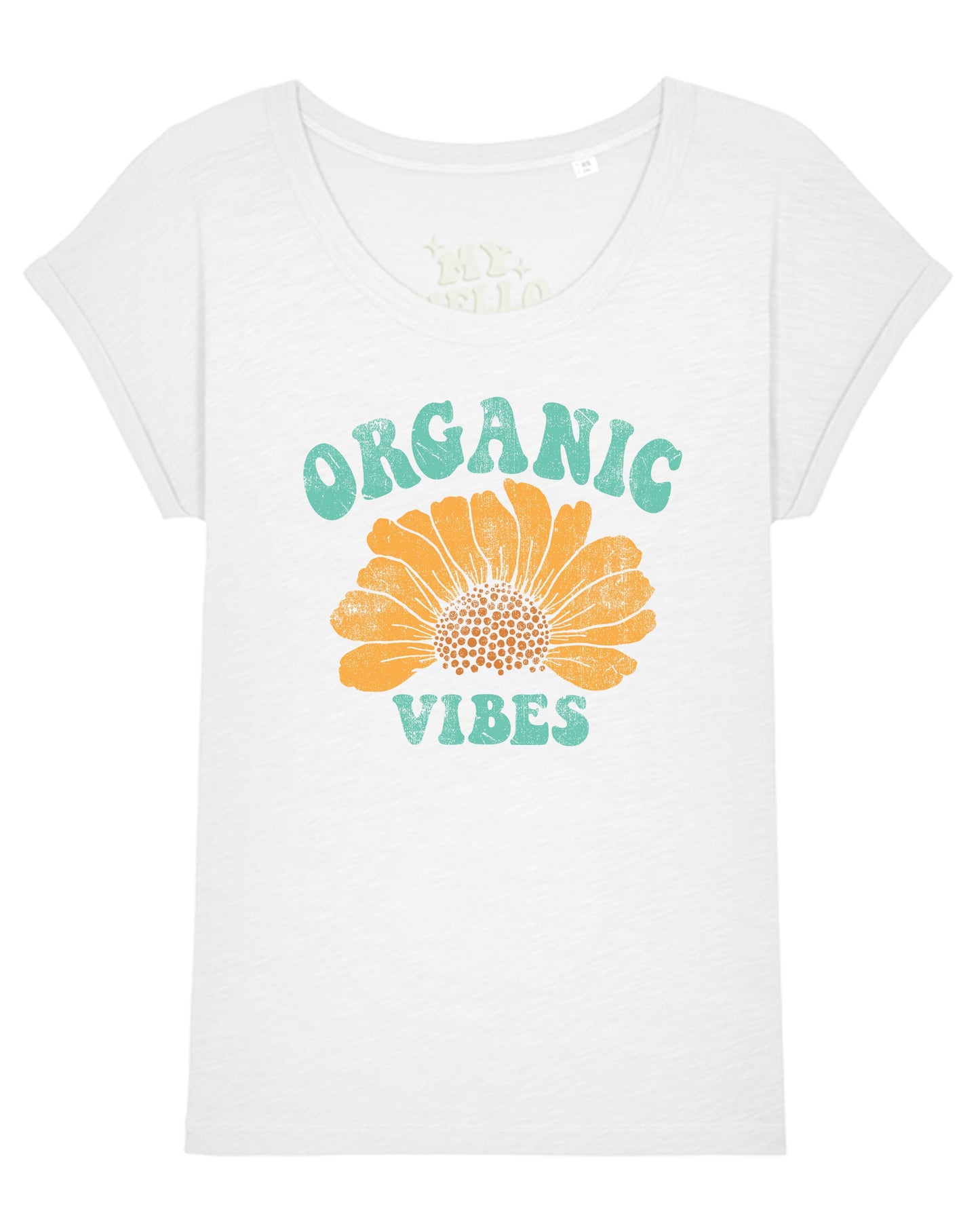 T-shirt ORGANIC VIBES BLANC